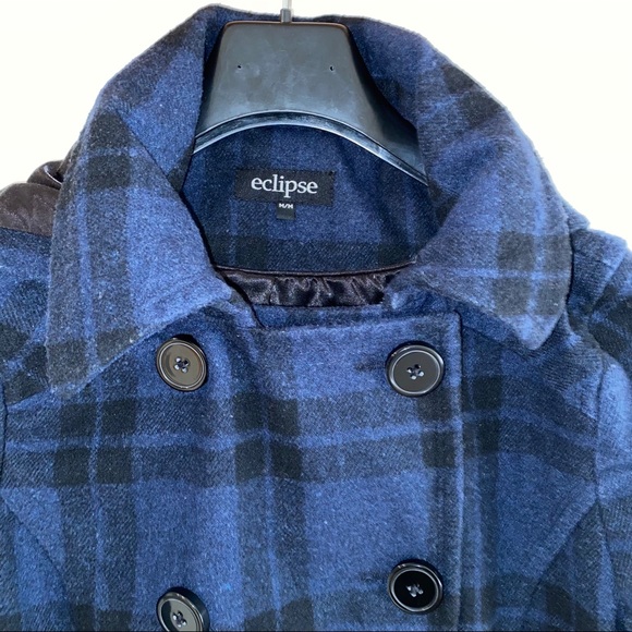 ECLIPSE plaid blue coat - Picture 4 of 6
